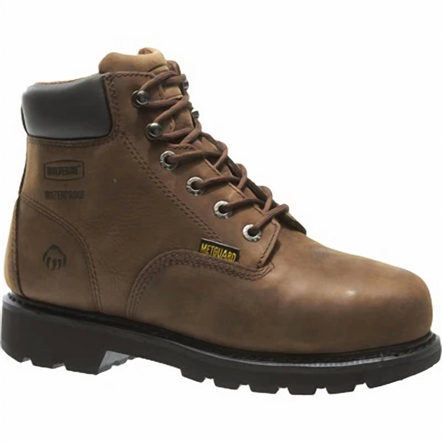 New Wolverine Men's Mckay 6" Waterproof Steel Toe Work Boots In Brown